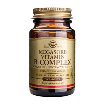 Megasorb Vitamin B-Complex "50" tabs 50s Συμπληρώματα Διατρ. Megasorb Vitamin B-Complex "50" tabs 50s Συμπληρώματα Διατρ.
